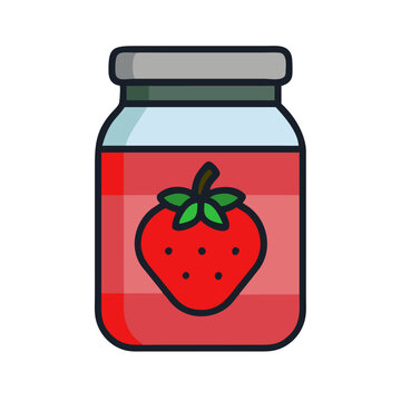 recommend clip art:  Charming Strawberry Jam Jar Graphic for Marketing