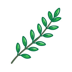  Thyme Sprig Vector for Flavor Enhancements
