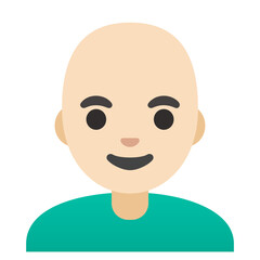 Smiling Bald Person
