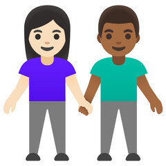 Couple Holding Hands Emoji (Woman and Man)
