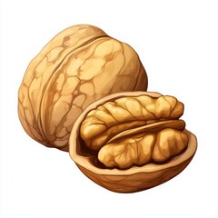 human brain isolated on white