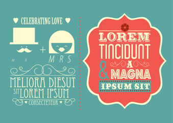 set of vintage labels