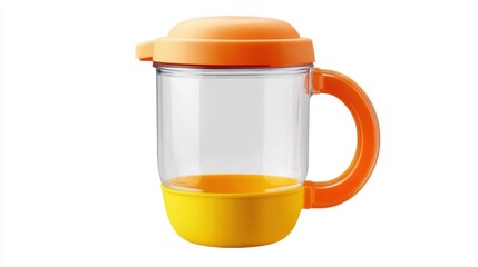 orange juice isolated on white