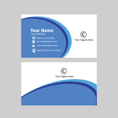 Modern Creative And Clean Business Card Design Template, Corporate Business Card Layout  Visiting Card