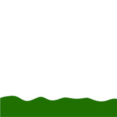 Obraz premium Flat Style Bottom Border