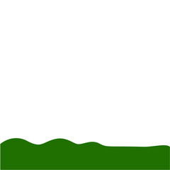 Obraz premium Flat Style Bottom Border