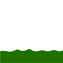 Obraz premium Flat Style Bottom Border