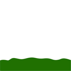 Obraz premium Flat Style Bottom Border