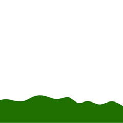 Obraz premium Flat Style Bottom Border