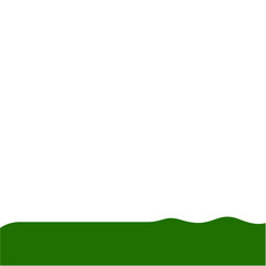 Obraz premium Flat Style Bottom Border