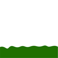 Obraz premium Flat Style Bottom Border