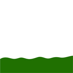 Obraz premium Flat Style Bottom Border