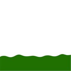 Obraz premium Flat Style Bottom Border