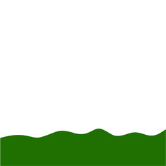 Obraz premium Flat Style Bottom Border