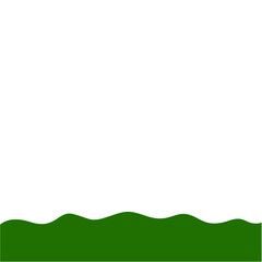 Fototapeta premium Flat Style Bottom Border