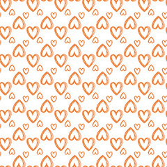 Modern Hearts Seamless Vector Pattern Design