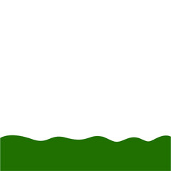 Obraz premium Flat Style Bottom Border