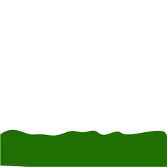 Obraz premium Flat Style Bottom Border