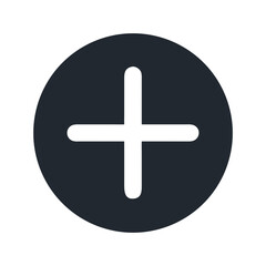 Fototapeta premium Plus Sign Add Create Icon Design