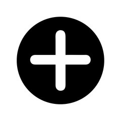 Obraz premium Plus Sign Add Create Icon Design