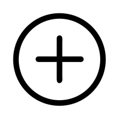 Obraz premium Plus Sign Add Create Icon Design