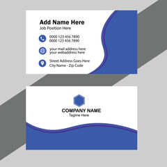 clean style modern business card template