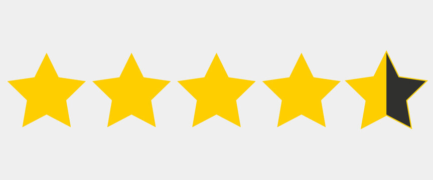 4.5 Stars」の写真素材 | 20,570件の無料イラスト画像 | Adobe Stock