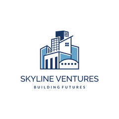 Fototapeta premium Skyline Ventures Architecture and Building Logo