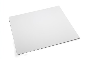 Blank sheet of white paper