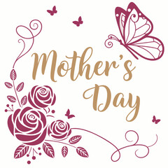 happy mother's day vector illustration