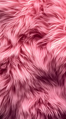 Fototapeta premium Soft Fluffy Pink Fabric Texture Close Up with a Warm Cozy Feel