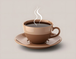 Obraz premium Aromatic Coffee Cup: A Warm Morning Brew