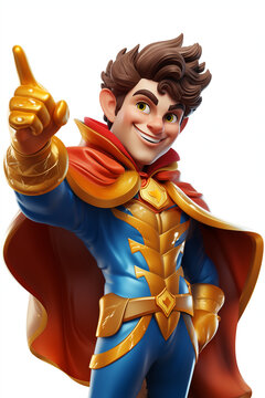 Superman character game art