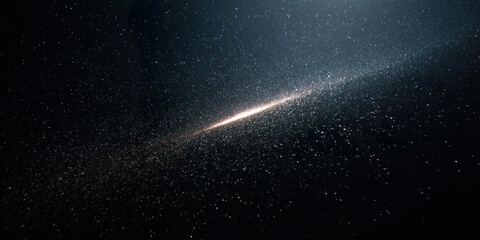 Obraz premium Stardust Dreams: Ethereal Cosmic Art, Celestial Galaxy Illustration, Sparkling Universe Design, Fantasy Space Scapes, Dreamy Starry Night, Abstract Nebulae Creation. 