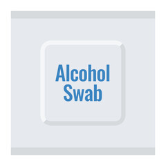 Singleuse alcohol swab for cleaning surfaces.