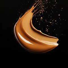 Stunning Caramel Splash - A Delicious Liquid Art