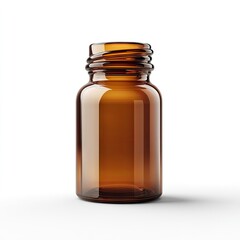 Amber glass bottle for supplements