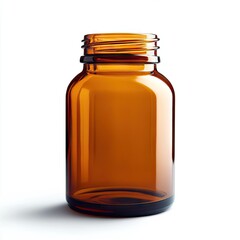 Amber glass bottle, empty