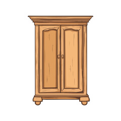 wardrobe, furniture, vector, transparent background