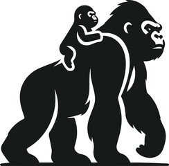 Gorilla animal vector