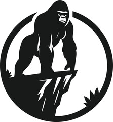 Gorilla animal vector