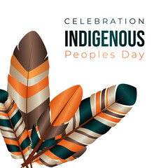 Indians, bright feathers..International Day of the World's Indigenous People. August 9	