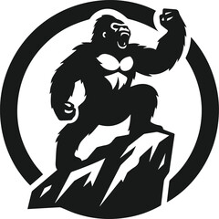 Gorilla animal vector