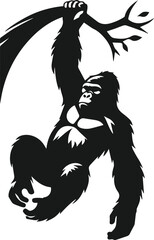 Gorilla animal vector