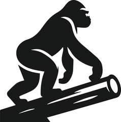 Gorilla animal vector