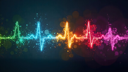 heart beat on monitor