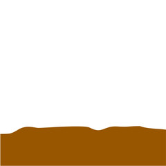 Flat style Brown Soil