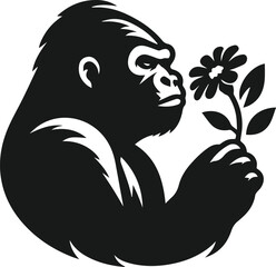 Gorilla animal vector