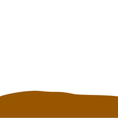 Flat style Brown Soil