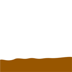 Obraz premium Flat style Brown Soil